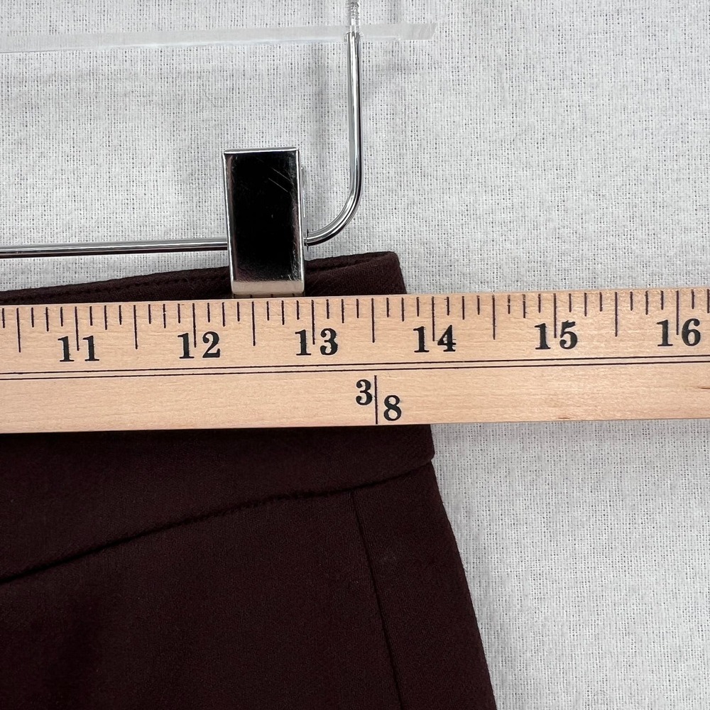 VINCE Slim Flared Pants Womens 0 Hickory Darl Brown Cropped Mid Rise Stretch NWT - Picture 16 of 16